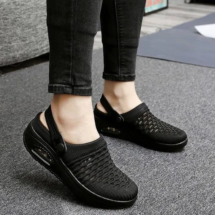Women's Air Cushion Slip-On Walking Shoes – Bouncy & Breathable