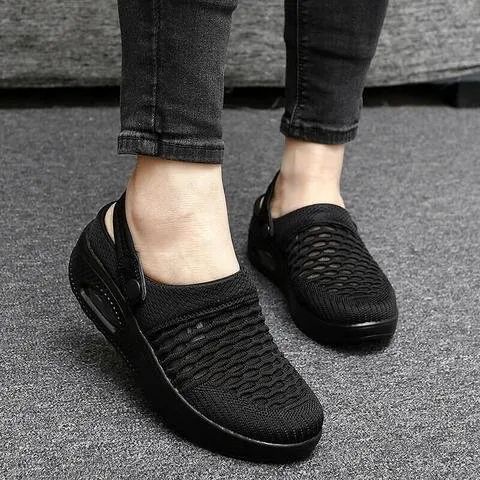 Women's Air Cushion Slip-On Walking Shoes – Bouncy & Breathable