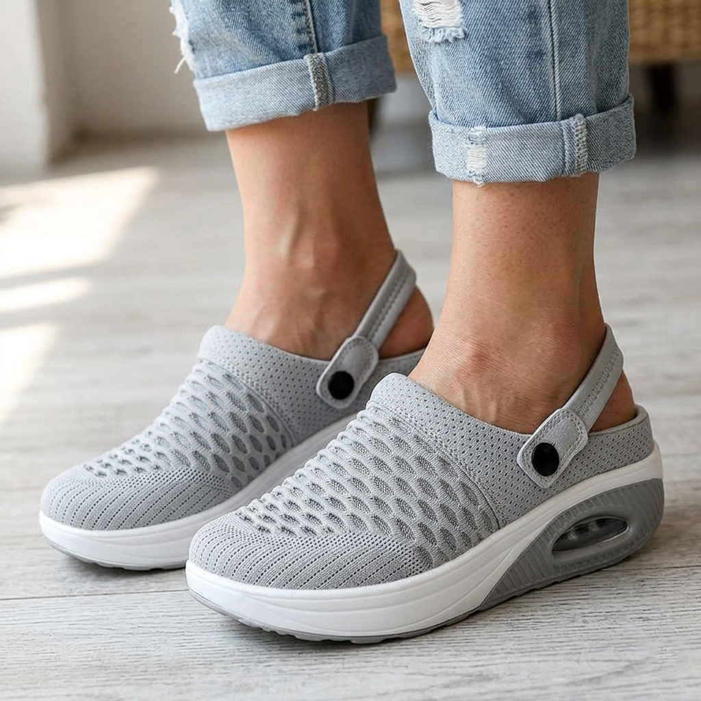 Women's Air Cushion Slip-On Walking Shoes – Bouncy & Breathable